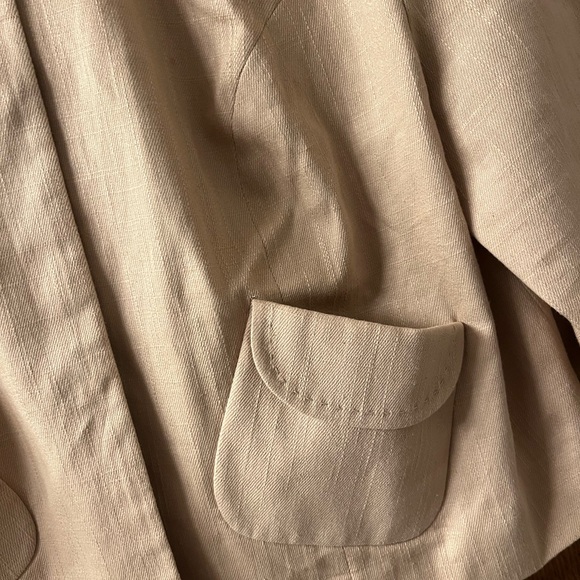 Apt. 9 Neutral Tan Cropped Pocket Jacket - Picture 3 of 7